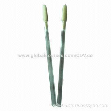 Lip gross applicators, made of plastic handle and flocking applicator, various colors are available